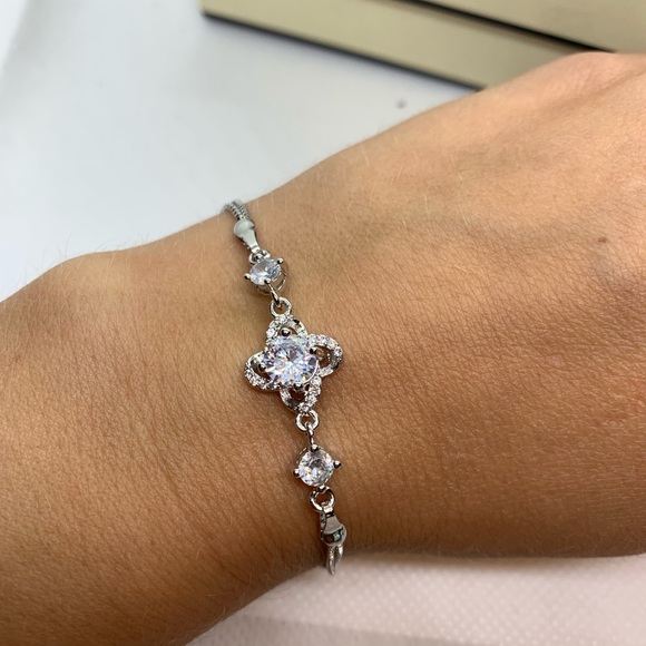 Sterling Silver 925 CZ Bracelet - Picture 6 of 7